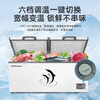 Royalstar Freezer Commercial Large Capacity Full Freezer Horizontal Freezer Household Refrigerated Freezer Dual-purpose Freezer Dual Temperature Commercial Large Freezer Freezer Display Cabinet High Cost-Effectiveness 688 Single Temperature Level One Energy Efficiency Mechanical Temperature Control