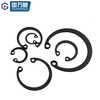 Guwanji 65 manganese steel hole circlip C-type inner snap ring 304 stainless steel bearing A-type elastic retaining ring GB893 65 manganese 32 50 pieces