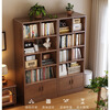 Jiayi solid wood bookshelf storage rack floor-to-ceiling one wall bedroom bookcase living room storage rack simple shelf