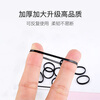 Meifuyu disposable rubber band headband black, thickened 500 pieces, high elastic hair band rubber band hair band MF0617