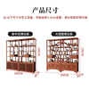 Vientiane cypress solid wood Duobao Pavilion ancient rack Chinese tea storage rack elm partition ornaments office tea room storage display cabinet two doors and one bucket ancient rack single (left) rosewood colored ancient rack solid wood