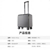 Walker Shop light luxury brand luggage small boarding suitcase trolley case 18 inches lightweight aluminum frame travel box temperament gray 18 inches