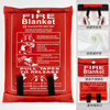 Bagged fiberglass fire extinguishing blanket fire blanket with temperature resistance of 550 degrees for home kitchen flame retardant and high temperature resistant Fire Blanket bagged 1*1 meter