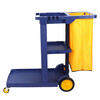 Cleaning cart multi-functional cleaning trolley hotel room special tool cart property linen hygiene cart thickened blue thickened without cover