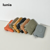 Lunia cowhide mini key bag, compact car key bag, access card key bag, portable ins card bag, biscuit color