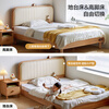 Lin's home solid wood children's bed platform bed teen boy bed single double bed children's room widened bed storage bed KN5A high-end all solid wood high bed 1.5mx2m single bed