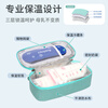 Fat Donglai's same style portable cooler box mini small milk bag for working mommy breast milk insulation bag insulin ice rose powder + 2 ice bags (can hold 3 bags of 150ml breast milk) 1 milk bag
