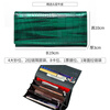 Sefulun (seefulun) fashionable genuine leather bright leather multi-card slot multi-compartment long folding wallet crocodile pattern cowhide banknote wallet for mobile phone green - genuine leather inside and outside gift box packaging