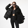 Tambor Puff Down Jacket Women's Short Hooded Silhouette Winter Warm Jacket 5530338Z Black 165
