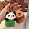 Kapibala Creative Coin Purse Cute Children's Portable Headphone Pocket Women's Plush Doll Panda Bag Pendant Panda Coin Purse