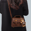 Viney bag women's leather cross-body Cambridge bag light luxury single shoulder small square bag birthday New Year's Day gift for girls and girlfriends
