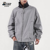 Popeye cleanfit lapel flight jacket men's autumn and winter casual versatile baseball jacket DJ06 gray L