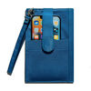 Big Skinny Women's Plus Size myPhone Folding Wallet Ocean Blue 0.64cm*10cm*19cm