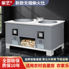 Chaiyi's new high-end firewood stove for rural households, wood-burning, smokeless marble slate double stove, large pot, Northeastern iron pot for stew, villa self-built house, farmhouse stove, stove, stove, gray slate 64+52cm double pot + 25cm warm water pot + sink