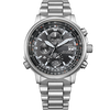 CITIZEN watch men's Japanese and Korean watch light kinetic energy radio wave date display steel belt fashionable boyfriend gift AT8300-58E