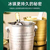 Stainless steel ice bucket high-looking bar KTV champagne commercial beer red wine household creative small ice bucket supplies 3 liters natural tiger head ice bucket free ice clip