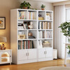 Jiayi solid wood bookshelf storage rack floor-to-ceiling one wall bedroom bookcase living room storage rack simple shelf
