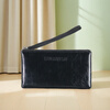 XIANHBAOPIJU02 imported first layer cowhide oil wax leather mobile phone bag clutch bag portable wallet large capacity handbag fashion cosmetic bag black oil wax imported first layer cowhide with hand strap