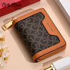 Goldlion Card Holder Women's 2025 New Wallet Card Holder One-in-One Two-in-One Women's Small Card Holder ID Bag Bank Card Light Luxury Brown Brown Official Authorization Penalty 10 for Fake