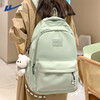 Pull back simple schoolbag for girls, junior high school students, good-looking, fresh, high school, large-capacity backpack, lightweight backpack for college students