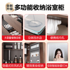 Gujia Home Bathroom Cabinet Antique Ceramic Integrated Basin Washbasin Cabinet Combination Mirror Cabinet Bathroom Cabinet Washbasin G-06753 100cm Beauty Storage + Lighting Defogging