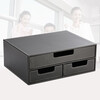 Office desk storage box file box information box stationery a4 organizer box drawer simple elegant black stationery small four drawer