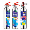 Flame Warrior vehicle-mounted water-based private car household high temperature resistant small portable stainless steel fire extinguisher 1L carbon dioxide annual fire inspection car home dual-use single bottle comes with fixed belt