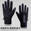 Gloves for men and women in winter, warm cycling, cold-proof and velvet, thickened, windproof and waterproof, cycling, motorcycle and ski cotton gloves, black, women's model, upgraded velvet - full palm anti-slip - two-finger touch screen