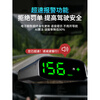 2025 new solar car electronic dog head-up display radar speed safety warning instrument speed meter solar roof with large color screen HUD safety warning instrument