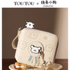 Toutou line puppy wallet is light, compact, coin purse, cute card holder, all-in-one storage birthday gift for women, ready stock, cream puppy white, birthday gift