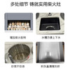 Chaiyi's new high-end firewood stove for rural households, wood-burning, smokeless marble slate double stove, large pot, Northeastern iron pot for stew, villa self-built house, farmhouse stove, stove, stove, gray slate 64+52cm double pot + 25cm warm water pot + sink