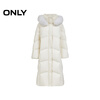 ONLY2025 Winter New 90 White Goose Down Detachable Fox Big Fur Collar Down Jacket Women|125412004 A06 Swire White XS