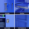 Baigang heavy tool cabinet workshop multi-layer hardware accessories storage cabinet repair iron cabinet factory finishing cabinet blue inner four panels BG-GJ-1156