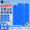 Jiuqiangu Ice Crystal Box 400ml 2 Pack Air Conditioning Fan Refrigeration Ice Box Ice Board Recyclable Ice Brick Blue Ice Breast Milk Medicine Food Preservation Refrigeration Transportation Homemade Ice Cubes
