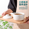 Baijie stew pot ceramic bowl soup bowl water-proof stew pot liner steamed egg porridge bird's nest pot tableware with lid spoon small size 320ml