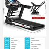 Lijiujia Treadmill Home Indoor Large Foldable Ultra-Quiet Electric Walking Machine Gym Equipment MT900 Bluetooth Version-Single Function 56cm Treadmill None