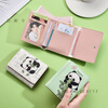 Qumuye Panda Tri-fold Wallet Female Personalized Cartoon Small Coin Purse Student Short Folding Wallet Card Holder Integrated Card Holder Tri-fold Wallet Apple Panda Large Note Position + Card Position