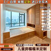 Shantou Lincun whole house customized tatami children's room solid wood bed wardrobe integrated combination small apartment storage can be upgraded Measurement customized whole house furniture deposit