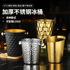 Shantou Lincun stainless steel ice bucket bar KTV special cocktail champagne bucket home living room red wine bucket ice bucket decorative bucket small tiger head champagne bucket (steel color)
