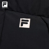 FILA Official Women's Long Down Jacket 2025 Winter New Casual Loose Warm Hooded Jacket Dark Black-BK L 170/88A/L