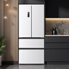 Rongsheng 501Pro French upgraded model 501 liter dual system double cycle refrigerator French multi-door IDP active sterilization blue light freshness BCD-501WD3MPZ Haoyue White BCD-501WD3MPZ Haoyue White