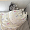 Guazhou Mu Autumn and Winter Pet Blanket Cat Blanket Warm Coral Velvet Cat and Dog Sleeping Mat Elephant Pink Blanket