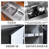 Funwutou Kitchen Thickened Stainless Steel Cabinet Stove Top Wash Basin Sink Pool Integrated Countertop Cabinet Home Customization 304 200cm Gas Bottle in the Left Sink Right Stove Hole