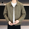 Playboy (PLAYBOY) jacket men's high-end jacket men's autumn and winter casual men's high-end trendy work clothes Khaki L