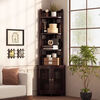 Craftsman decorative corner cabinet corner cabinet household multi-layer corner cabinet wall cabinet wine cabinet bedroom multi-functional storage shelf bookshelf corner cabinet upgraded bold version three-layer doorless version