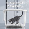 Isolated and disinfected cat litter box, extra large, fully enclosed, large cat toilet, anti-splash cat litter box, cat litter box, cat litter box, odor isolation model丨yellow + deodorizing bag