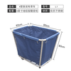 Hanchang hotel linen truck room service truck laundry room dirty linen recycling truck hotel stainless steel storage disassembly and assembly disassembly and assembly enhanced tapered blue (ten tubes)