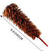 Fuxi wood feather duster dust removal dust sweeper household high-end real chicken feather dust sweeper spider web cleaning artifact dust removal dust sweeper does not shed lint car cleaning total length 85cm