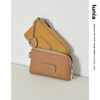Lunia cowhide mini key bag, compact car key bag, access card key bag, portable ins card bag, biscuit color