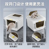 Isolated and disinfected cat litter box, extra large, fully enclosed, large cat toilet, anti-splash cat litter box, cat litter box, cat litter box, odor isolation model丨yellow + deodorizing bag